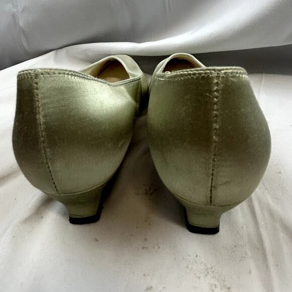 Dyeables by Highlights Vintage Size 8 Made USA Pump heels light Gold - Picture 6 of 14